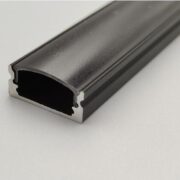 17x7mm aluminum profile black color